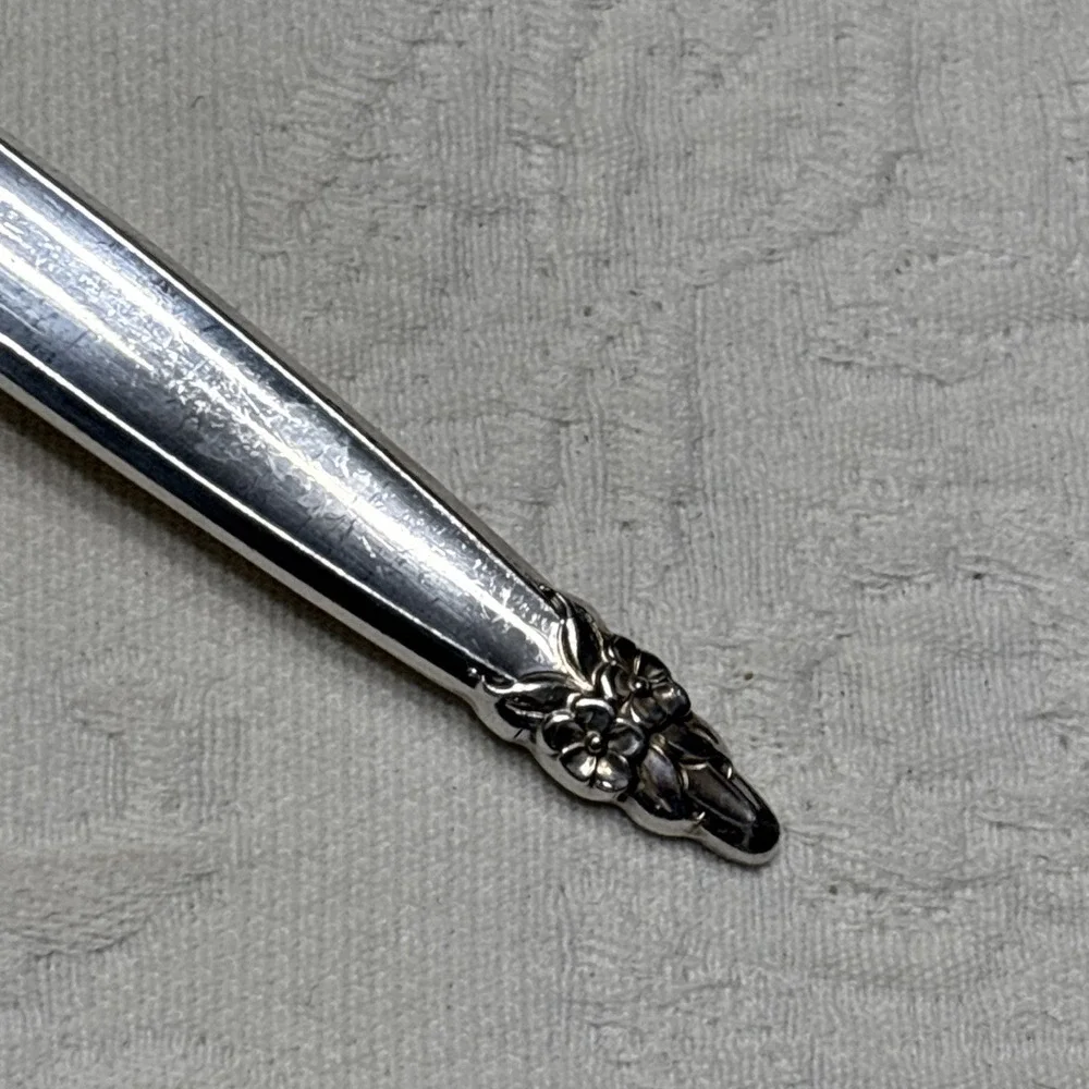 1965 GARLAND 1847 Rogers Bros IS Serving  Casserole Spoon Silver Plate Flatware